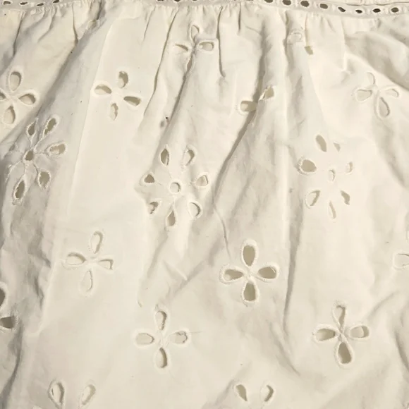 NWT LOFT White Eyelet Sleeveless Top - Picture 2 of 4